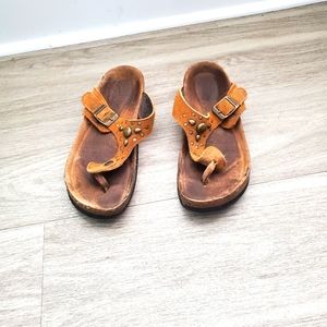 Naot Women's Cork Flip Flops Brown Size: 38 Pre-owned